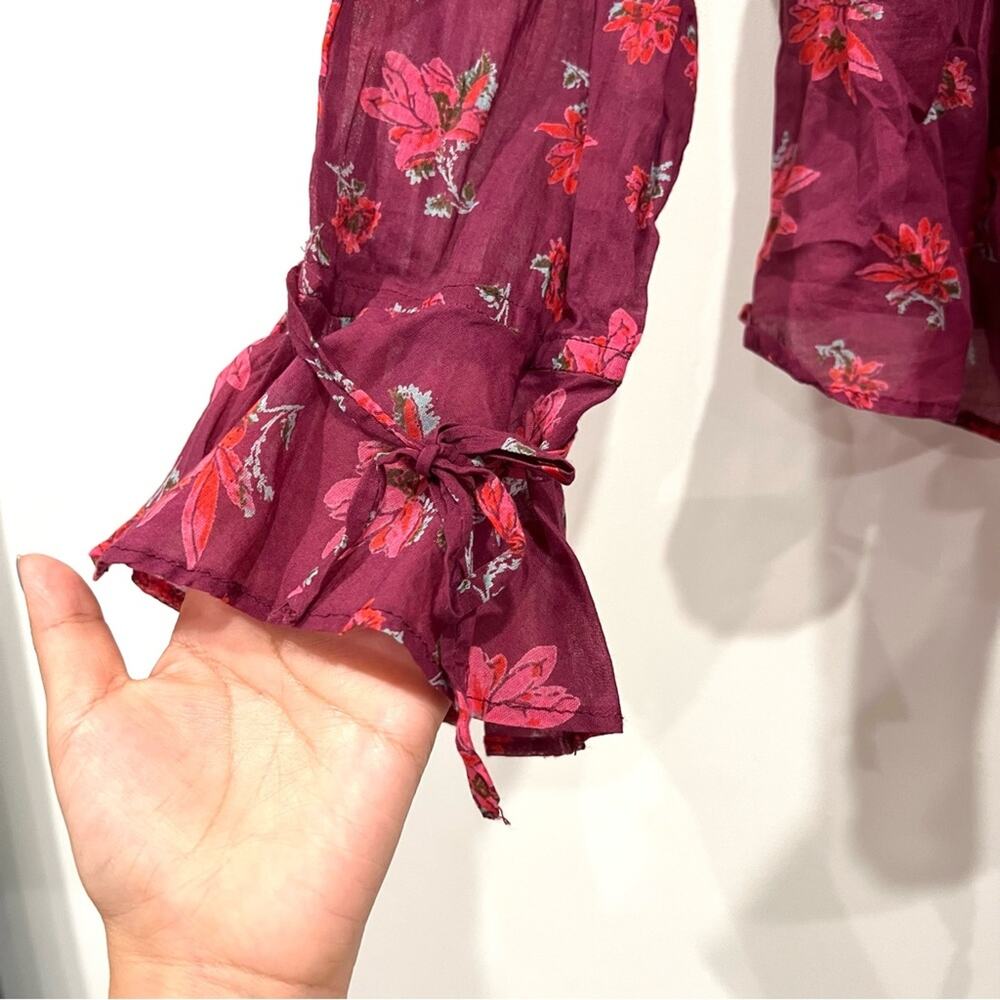 Free People Amanda Ruffle Warp Top - NWT - Picture 9 of 13